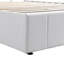 Grand lit plateforme tapissier avec système de rangement hydraulique-1631280477