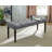 Leviton Fabric Tufted Turned Leg  Dining Bench-1994282674
