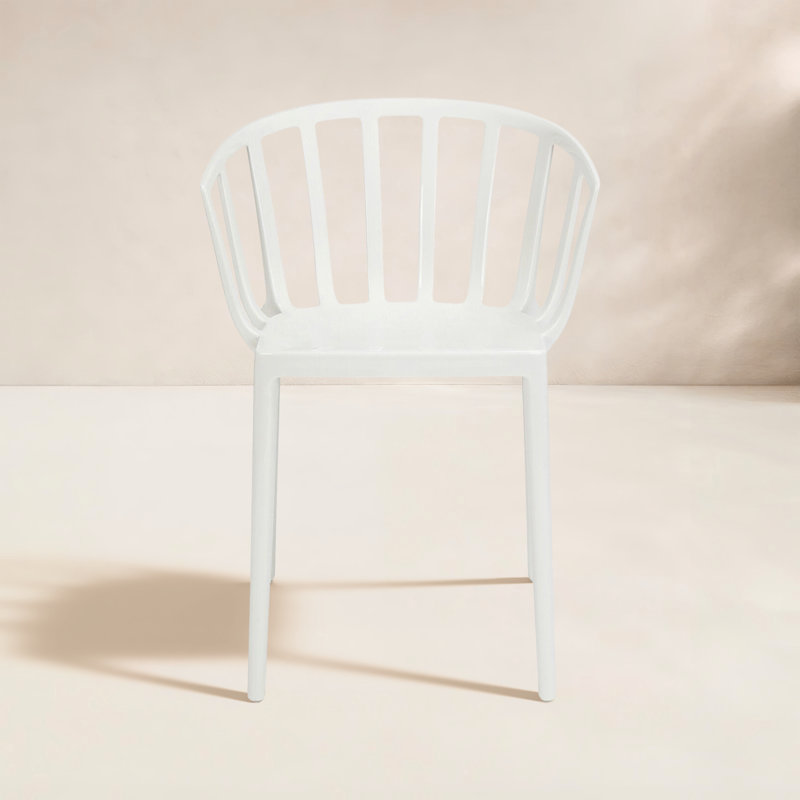 Venice Outdoor Dining Armchair, White