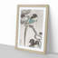 Magpie on a Tree Branch by Ohara Koson - Framed Print-55576883-55576884