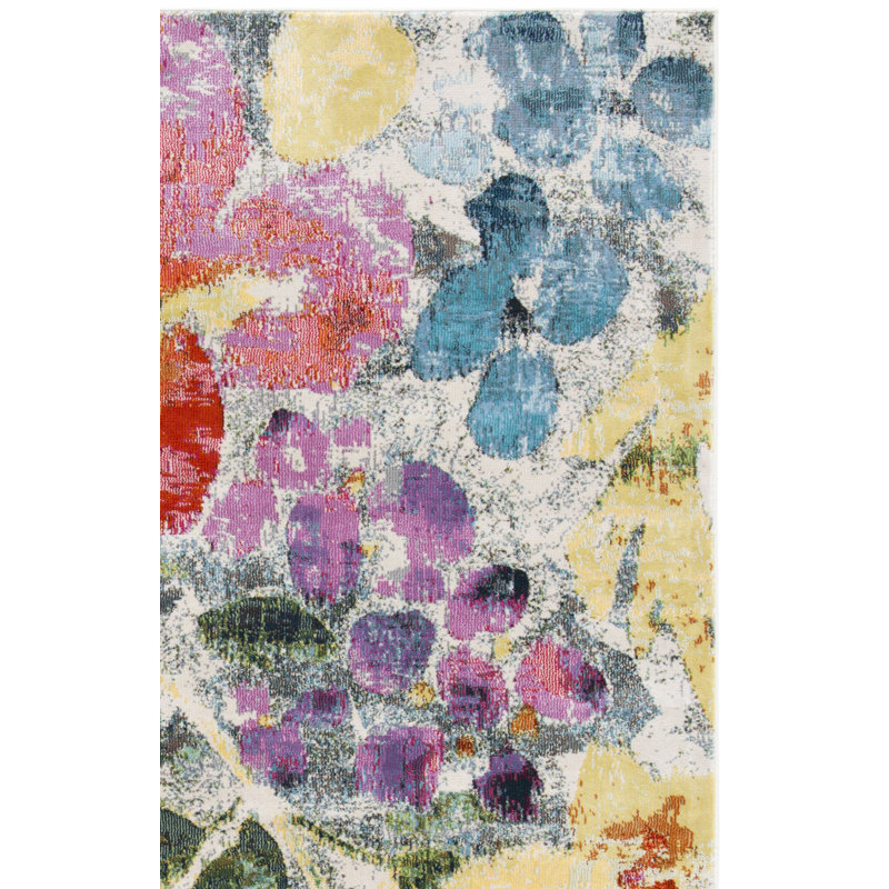 Maeser 300 Performance Floral Rug, Square 6'7"