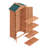 Outdoor Lockable 3 ft. W x 2 ft. D Solid Wood Vertical Storage Shed-98667795