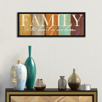«Family Sentiment Sign I Spice», impression sur toile