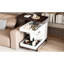 Table d'appoint relevable rotative à 360 degrés, table de bout pratique avec rangement, roues pivotantes lisses, bords arrondis pour le salon, matériau multifonctionnel, idéal pour les objets verrouillables