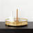 Decorative Tray Organizer For Jewelry, Perfume, And Cosmetics, Round Vanity Display With Metal Base For Bathroom, Dresser, And Tabletop Storage-1564441579-1564441573