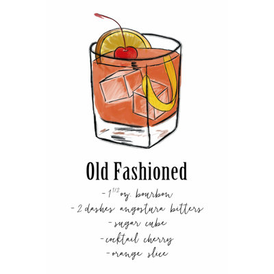" Old Fashioned " Painting Print