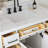 Tidworth 42'' Solid Wood Single Bathroom Vanity with 1.5'' White Quartz Top-68774411-102157594