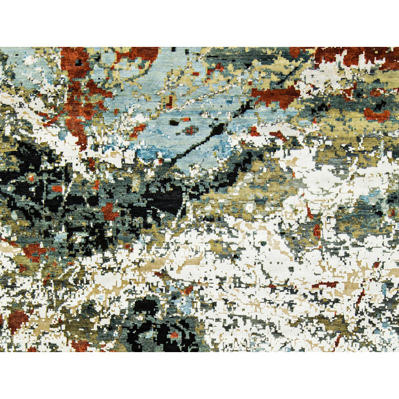 Tapis rectangulaire noué à la main