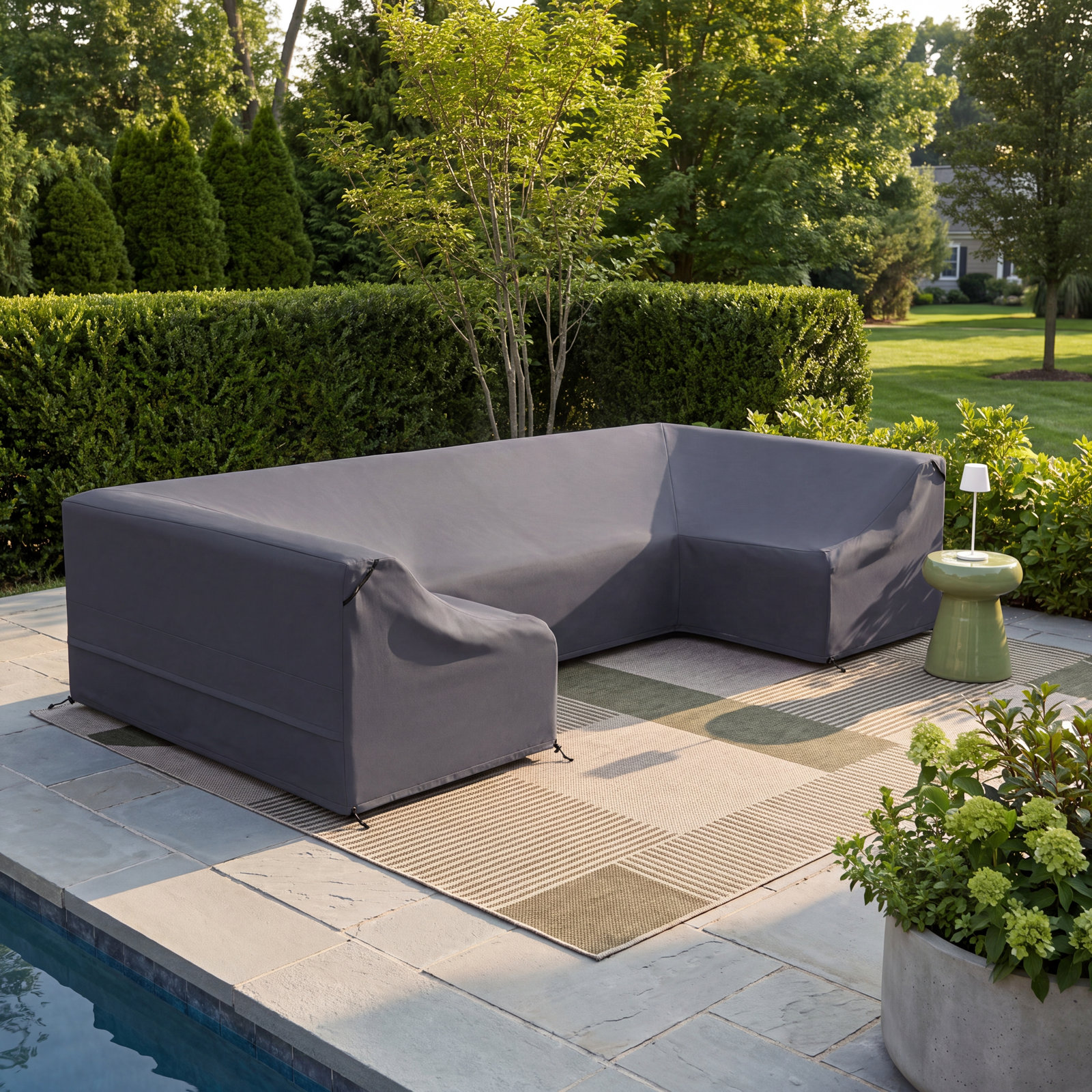 Praia 124" Outdoor Patio Sectional Cover
