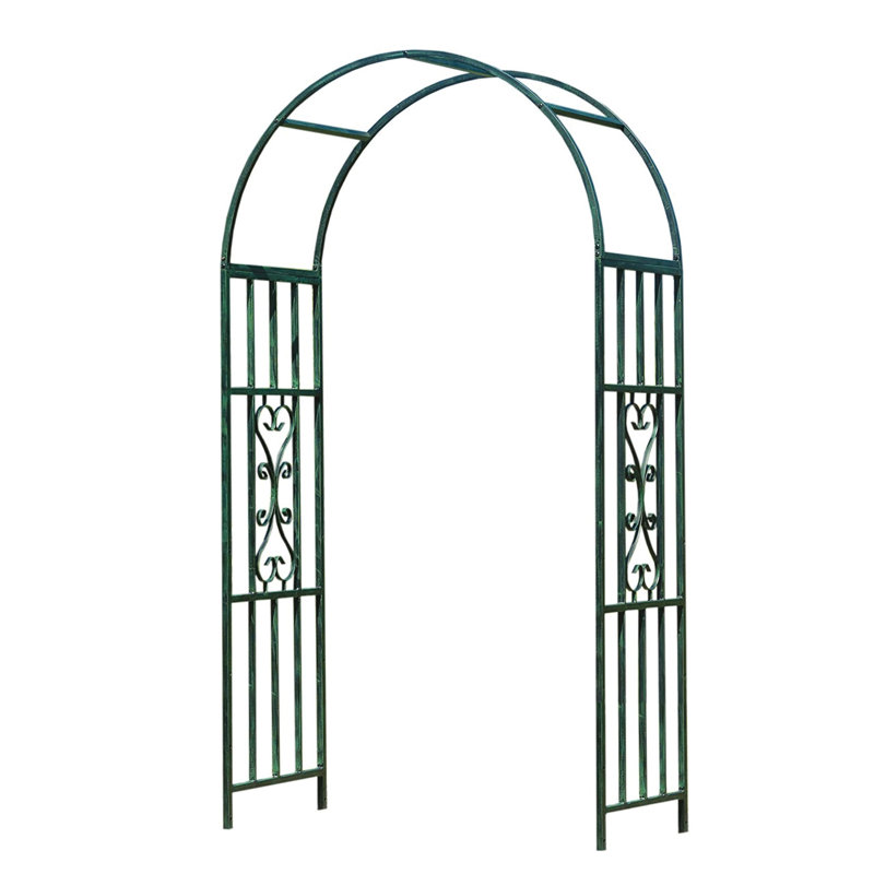 40'' W x 24'' D Metal Arbor in Green