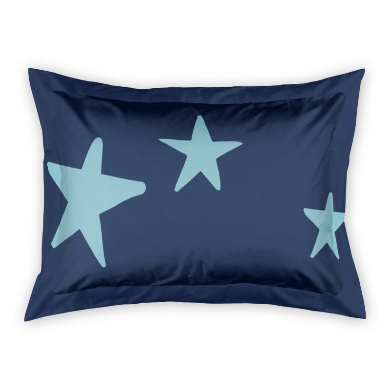 Taie décorative Stars, Bleu