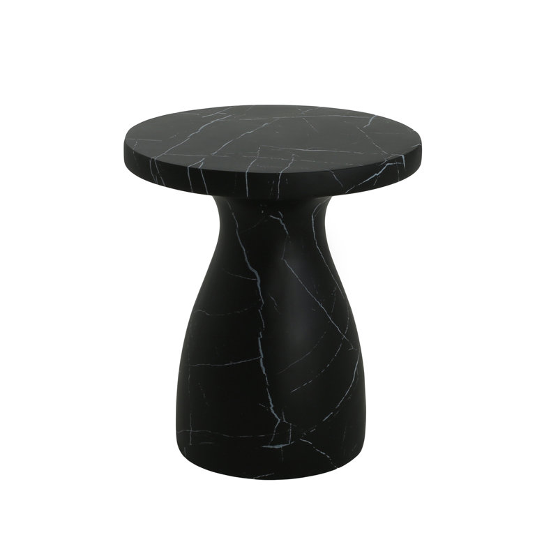 Table d'appoint d'extérieur, Noir
