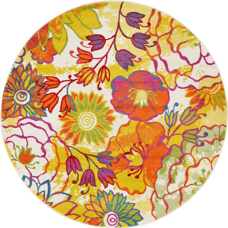 Tapis ivoire Lorene, Rond 8 pi
