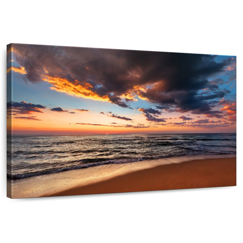 Gillard Sunset Seascape, H 26 po x l 39 po