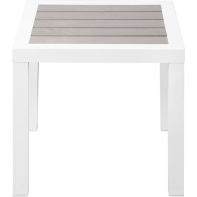 Ventrell Square Wood Metal Outdoor Side Table , 17'' in. W in. D