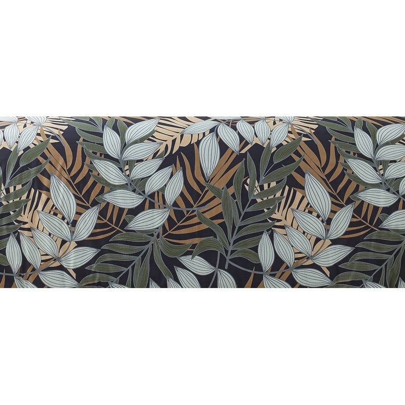 Ensemble de housse de couette en coton peigné Tropical Nights , Housse de couette grand + 2 taies décoratives + 1