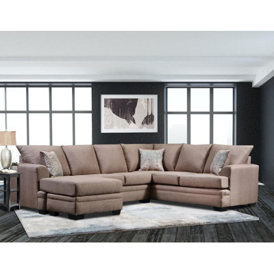Symona 92" Wide Right Hand Facing Corner Sectional by Ebern Designs