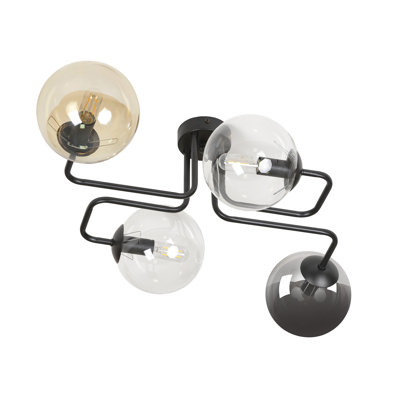 Cadesia Glass Semi Flush Mount