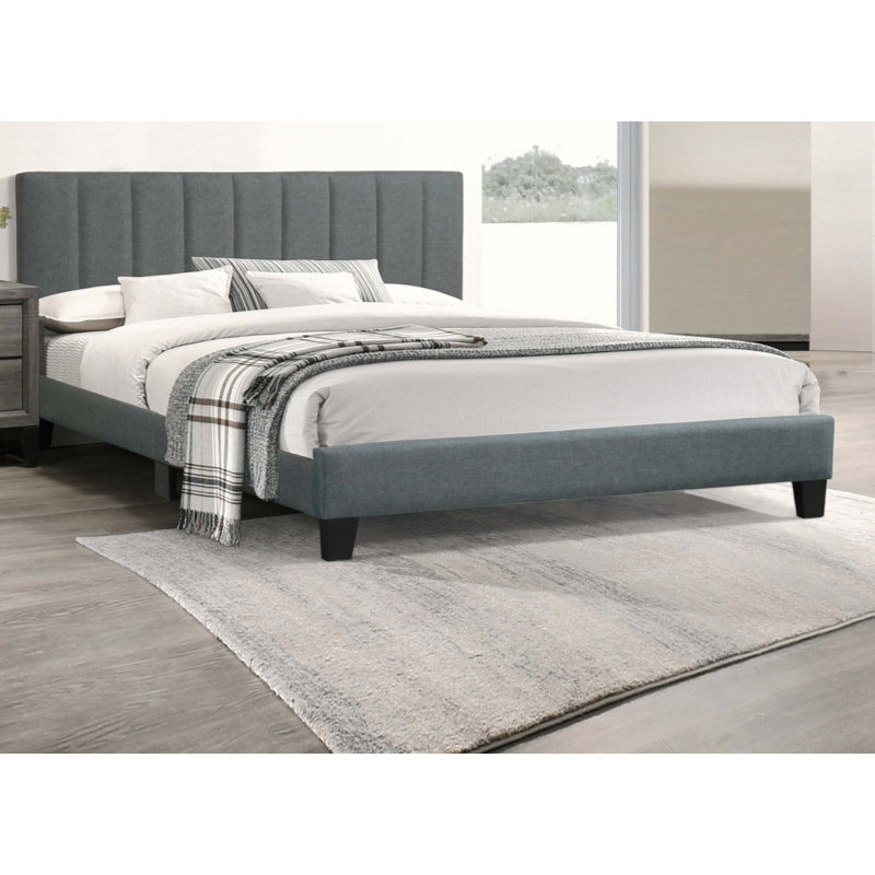 1 pièce Lit, Gris anthracite, Grand