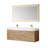 Vali 59.8'' Double Bathroom Vanity with Composite Top with Mirror-834859167