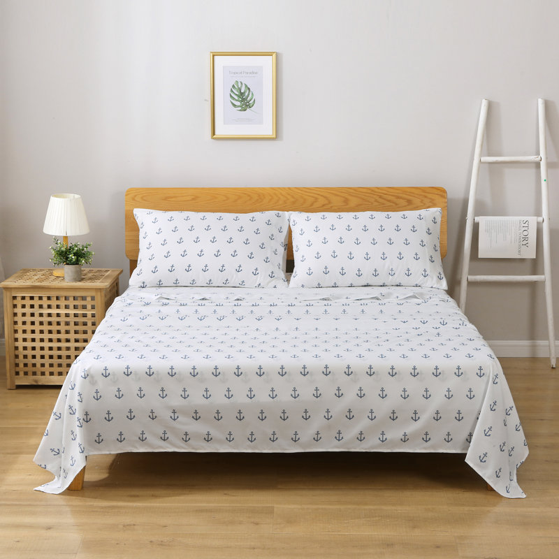 Ensemble de draps en microfibre de qualité supérieure, Ensemble de draps pour très grand lit + un drap-h