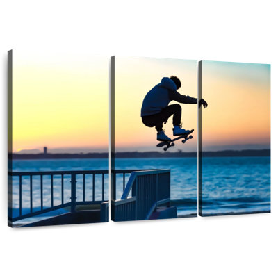 Beachside Skateboard Jump