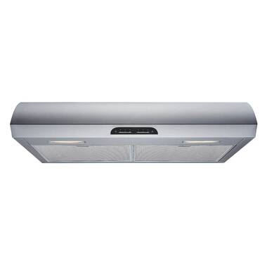 Iseasy 30 500 CFM Convertible Wall Mount Range Hood with Charcoal Filters and Vent Hose 18594