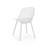 White Polypropylene Outdoor Seats - Stable, , With Diamond Mesh Design Furniture Pattern Chair-1134337890