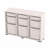 Elara 53" Wide Multi-Bin Storage Cabinet