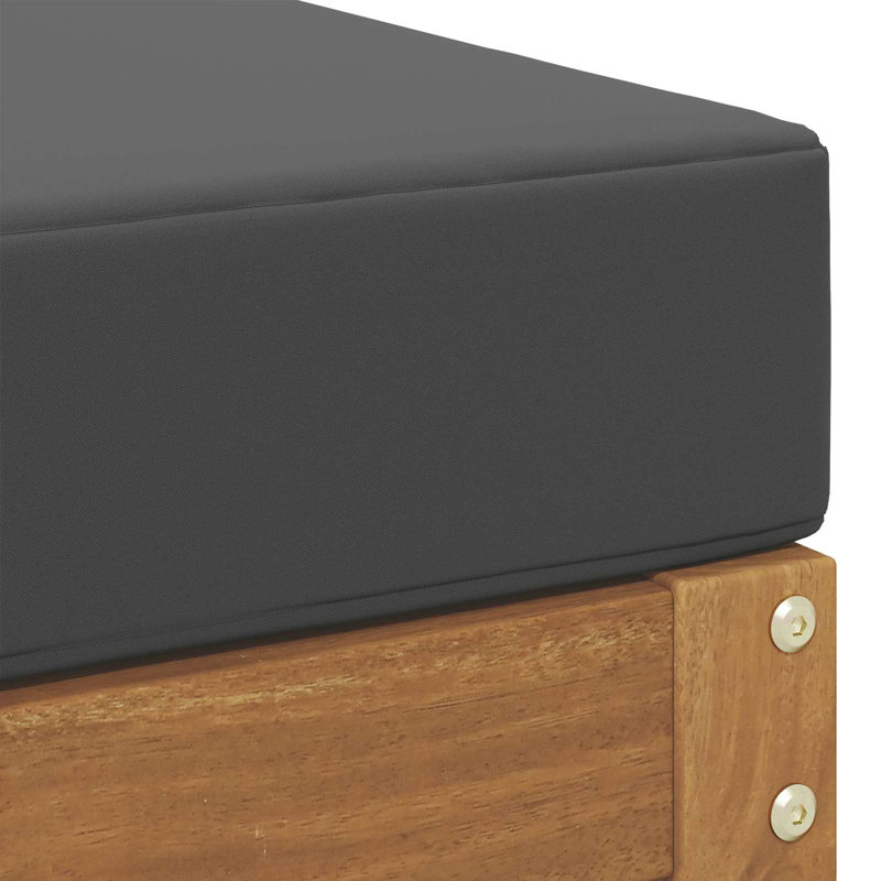  Tabouret d'extérieur en bois d'acacia massif naturel