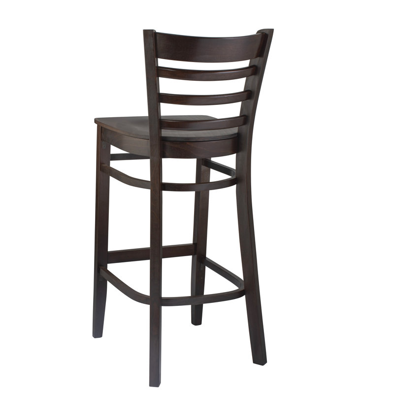Addilynn Solid Wood Counter Stool, Walnut
