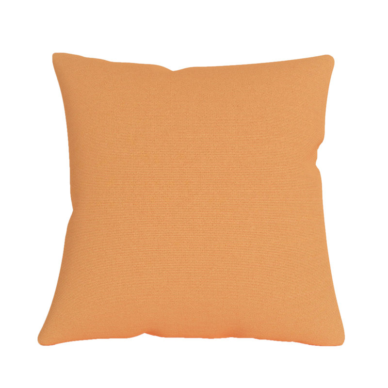 Sunbrella® Indoor/Outdoor Throw Pillow, Orange Solid Color