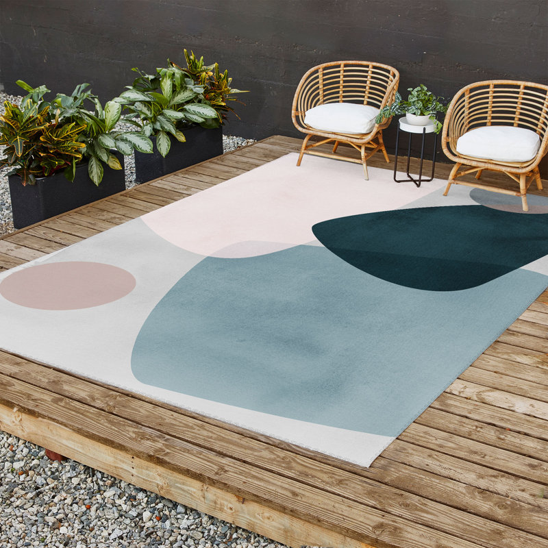 Tapis rectangulaire avec envers antidérapant Jalynn, Rectangle 8 pi x 10 pi
