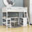 Wood Loft Bed With Desk And Shelves-1212498774-1212498775