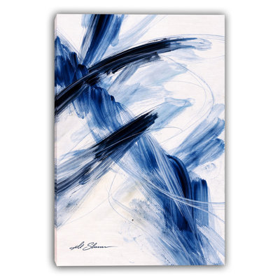 Art mural toile tendue Cobalt Gesture