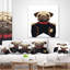 Coussin animal en uniforme militaire