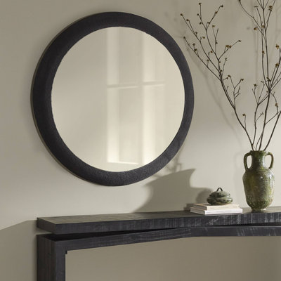 Miroir mural Emmaline - Plâtre noir