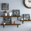 Beaux, amusants, panneaux de cuisine pour tableau noir; «Messy Kitchen, Heart of the Home, Spice of Life, and Cook Beaucoup», ensemble de 4 reproductions d'art textuel encadrées