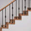 Balustre Nuvo en fer à double boule et sphère - Carré de 1/2 po x 44 po de long - Paquet de 12