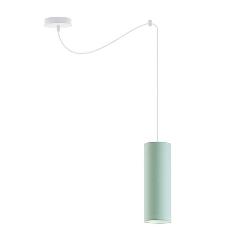 Konigstein 1 - Light Single;Cylinder Pendant, Mint, White