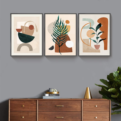 " Framed Abstract Modern Wall Art " by HZLJ 3 - Pieces