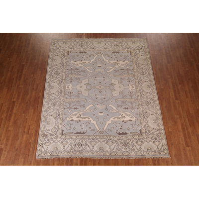 Handmade Grey Oushak Oriental Area Rug 8x10