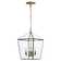 Hewish 4-Light 12"W Brass Rust Resistant Dimmable & Adjustable Height Pendant Light