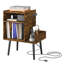 Supports audio avec support de média avec prise et USB pour meubles de salon-408669984