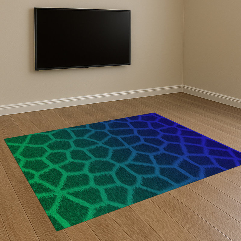 Abstract Area Rug, Runner 70 x 140 cm