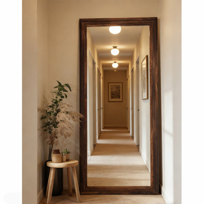 Miroir pleine grandeur, pour le salon, le couloir, la chambre à coucher, le couloir, l'entrée et le miroir de plancher en bois