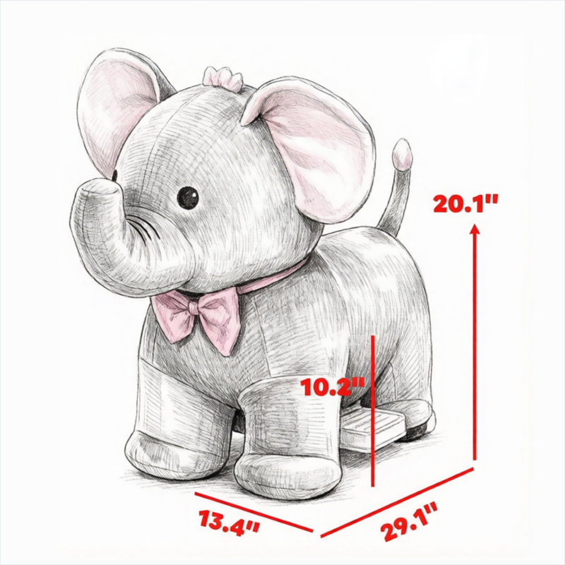 Jouets pour bébé à batterie 6V Ride-On, combinant 29,1 x 13,4 x 20,1 po, polyester gris et PP, et gris