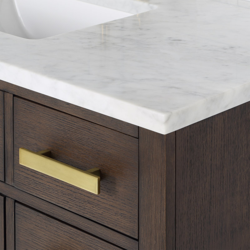 Chestnut 48'' W Single Vanity, Brown Oak