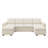 Abramson U Shaped Sleeper Sectional Sofa Bed With Storage Space-117494807