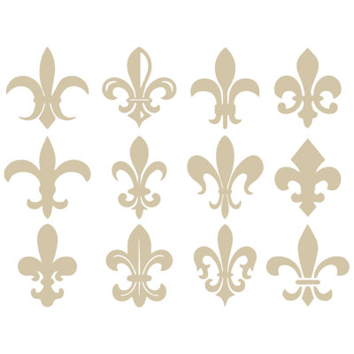Décalcomanie murale motif fleur du lis